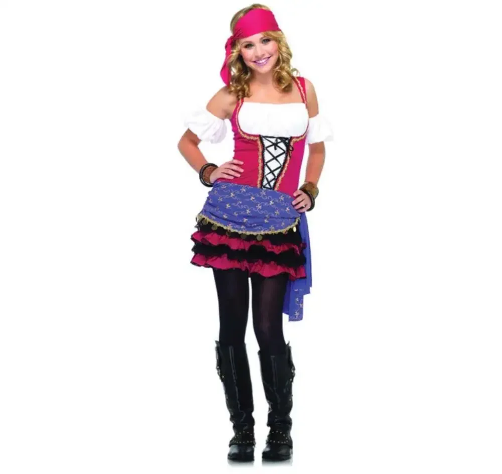 New Girls Leg Avenue Crystal Ball Gypsy Halloween Costume Junior S/M P/M 10-12